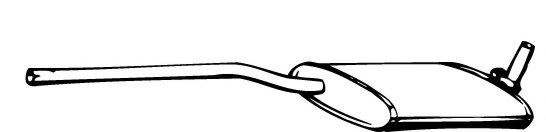 WALKER 02232 Middle Silencer